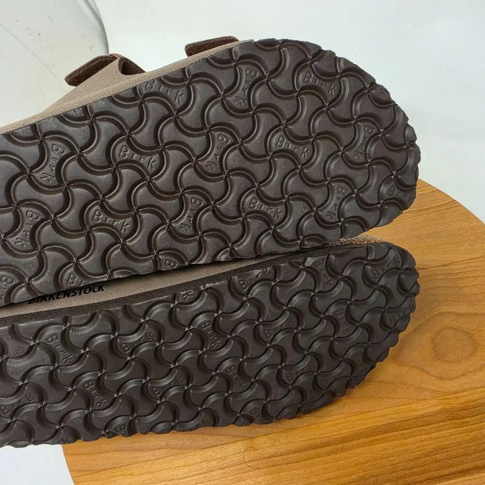Birkenstock Sandals Mens 11 Arizona Brown Slide Buckle Casual Summer Preppy